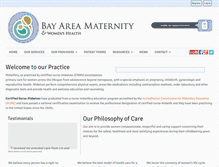 Tablet Screenshot of bayareamaternity.com